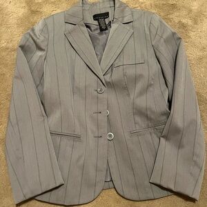 Attention Gray Pinstripe Blazer, size 6